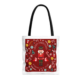 Merry Christmas Stylish Tote Bags White, Reusable Canvas Tote Bags, Available in Different Size - Infinite Pack